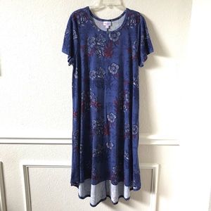 LuLaRoe High Low Knit Stretchy Swing Dress Small